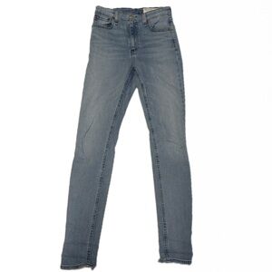 Rag & Bone Blue Nina High Rise Skinny Jeans